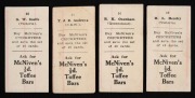 1929 McNiven's &frac12;d Toffee Bars "Cricketers", large part set (25/40), being the largest assembly of these rare cards we have ever offered. The cards present include Chapman, Sutcliffe, Hammond, Larwood, Duckworth, Ryder, Richardson, Grimmett, Oldfield, Andr - 8
