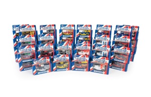 Four complete sets of sixteen boxed 1995 Limited Edition AFL Club Car Collectible Matchbox cars. (64 items)