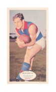 1971 SCANLENS "FOOTBALLERS" POSTER - FOOTSCRAY: Laurie Sandilands, poster #22/24; folded, but nevertheless extremely scarce.