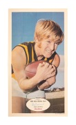 1971 SCANLENS "FOOTBALLERS" POSTER - HAWTHORN: Peter Crimmins, poster #24/24; folded, but nevertheless extremely scarce.