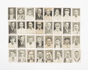 250 · SWEETACRES: 1932 "Test Match Record" complete set [32], including Don Bradman; mixed condition, generally mid to higher grades.