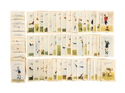 KORNIES: 1951 "Footballers in Action" complete set [64], plus 1 duplicate; condition issues.