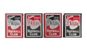 ST. KILDA: 1959-62 member's season tickets, each with fixture list and holes punched for games attended; the 1959 and 1960 tickets are issued in the name of former player Jack Connell. (4 items)