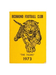 RICHMOND 1973 PREMIERSHIP: Season ticket for member #2362, with fixture list and holes punched for each game attended.