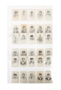 WILLS'S: 1911-12 "Australian and English Cricketers" part-set [31/59], comprising cards 2/4-6/8/9/12/14/16/19/24-26/29-32/34-44/46/53/58; "Capstan" or "Vice Regal" backs, mixed condition.