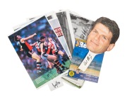 ST KILDA: A group of signed items, mainly photographs; players present include Robert Harvey, Nicky Winmar, Nathan Bourke, and Danny Frawley. (41 items)