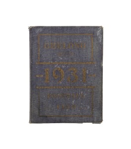 GEELONG'S SECOND PREMIERSHIP: 1931 season ticket for member #83 (low number), with fixture list and holes punched for each game attended.