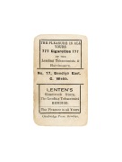 1923 Lenten's Shamrock Store (Bendigo) 'Victorian Country Footballers' - Bendigo East No.17, C. Webb. - 2