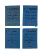 C.V. GRIMMETT: Flicker Book No.2 "Googley Delivery and Off Break Finger Spin", by Flicker Productions, Earls Court Road, London, 1930. Signed by Grimmett to the front cover, plus three unsigned examples. (4 items)