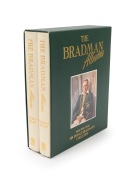 DON BRADMAN personally pen-signed and dedicated books: "The Bradman Albums" Volumes 1 & 2 [Rigby, Sydney, 1987], both volumes with labels signed & dedicated by Bradman to the title pages. (2 volumes in original pictorial slipcase)