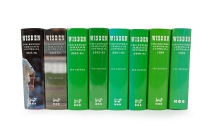 WISDEN CRICKETERS' ALMANACK - AUSTRALIA: Complete set of hardcover editions comprising the years 1998-2005; all dust jackets present. (8 items)