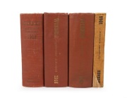 WISDEN CRICKETERS' ALMANACK: A group comprising limp cover edition for 1946, and hardcover editions for 1947, 1948, and 1949. (4 items)