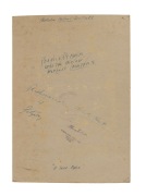 RICHMOND: A hand-coloured large format photograph depicting Jack Dyer rising through a pack of players to take a contested mark. Mounted on board, headed "Australian National Football" and titled "A Safe Mark" with "Our Jack - C.B." added below; circa 194 - 2