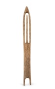 An antique whalebone sailor's netting tool, 19th century, ​​​​​​​28.5cm long.