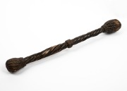 A bosun's antique cosh (persuader), handsomely crafted from baleen, woven thread and weight with lead, 19th century, 28cm long. - 2