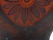 MULLER FR&Egrave;RES French Art Deco cameo glass vase, circa 1920s, signed "Muller Fr&egrave;res Lun&eacute;ville", an impressive 48cm high. - 4