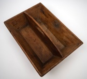 An antique Colonial Australian pine cutlery box, mid 19th century, ​​​​​​​43cm wide. - 3