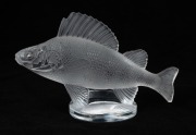 LALIQUE French glass car mascot, engraved "Lalique, France", ​​​​​​​10cm high, 16cm wide. - 2