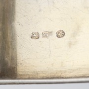 An antique English sterling silver pocket snuff box with engraved decoration and remains of gilt wash interior, made in Birmingham, circa 1849, ​​​​​​​7cm wide, 66 grams. - 4
