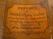 NEWTON'S antique English terrestrial globe of the world on cast iron base, circa 1865, ​​​​​​​62cm high overall. - 2