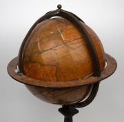 NEWTON'S antique English terrestrial globe of the world on cast iron base, circa 1865, ​​​​​​​62cm high overall. - 5