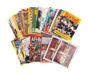 A group of Football Record Finals issues spanning the years 1968 to 2012, including two duplicates. (42 items)