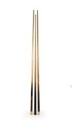 Three different Heiron and Smith billiards cues, comprising one very early example with plain ebony butt, the other two with ivory plates (one "Champion Cue" and one "Rex Williams Champion Cue"); the longest 60 inches. - 2