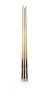Group of mid-20th century billiards cues, comprising one with engraved ivory plate with text "Thomson & Taylor Billiard Table Manufacturers, Melbourne", one Trueline J. Charlton facsimile signature cue, and one Alcock's Champion Cue; the longest 60 inches - 2