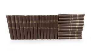 WISDEN CRICKET MONTHLY: Twenty-four volumes comprising issues from years 1979 to 2003; brown cloth boards, gilt titles to spine.