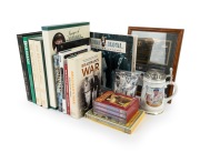 DON BRADMAN BOOKS: Mostly hardcover collection, including noted "Images of Bradman" by Peter Allen & James Kemsley [Welby, 1988, in slipcase], "The Don vs the Rest" by Alfred James [Wahroonga, 2006, limited edition signed by the author], "Bradman's War" b