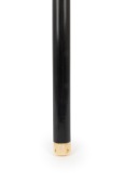 CLARK MCCONACHY - CUE: Peradon & Co. late-1950s hand-spliced ebony cue with weighted ivory butt, length 60 inches; originally marketed in catalogues as the "Clark McConachy Hand Spliced Ebony Cue", the design of this cue is based on McConachy's own person