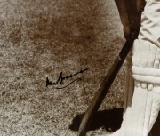 DON BRADMAN: Original signature in permanent marker on photograph print issued by the Bradman Museum, titled "New South Wales c. 1927"; framed and glazed, 63 x 46cm overall. - 2