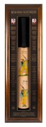 WAUGH RECORDS: Framed display comprising a full-size cricket bat signed by both Steve Waugh and Mark Waugh, the bat featuring hand-painted depictions of both players; limited edition #71/100, dimensions 109 x 35cm.