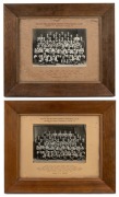 SOUTH MELBOURNE DISTRICTS FOOTBALL CLUB: Team photographs by Allan Studios (Collingwood) for the club's 1939 and 1940 Victorian Sub-District Football League (VSDFL) Premiership wins; framed and glazed, 51 x 61cm overall. (2 items)