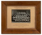 SOUTH MELBOURNE DISTRICTS FOOTBALL CLUB: Team photographs by Allan Studios (Collingwood) for the club's 1939 and 1940 Victorian Sub-District Football League (VSDFL) Premiership wins; framed and glazed, 51 x 61cm overall. (2 items) - 3