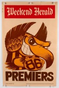 WEG - HAWTHORN: Group of original Premiers posters, comprising 1983 [#18613], 1986 [#610], 1988, and 1989; mixed condition. (4 items) - 2
