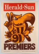 WEG - HAWTHORN: Pair of original Premiers posters, comprising 1989 and 1991; condition excellent. (2 items) - 2