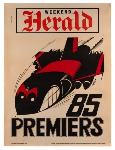 WEG - ESSENDON: Original 1985 Premiers poster [#28449].