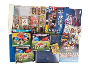 A large accumulation of AFL cards (1500+), in albums, pocket pages, and loose, mostly Select but also AFLPA and Herald Sun; years include 1994, 1995, 1996, 1997, 2011, 2012, and 2022 (some limited edition), some complete sets present including 1995 All Au