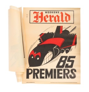 WEG - ESSENDON: Group of ten original 1985 Premiers posters; perfect for the reseller.