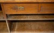 An antique Australian kauri pine and Baltic pine shop counter, 19th century, 82cm high, 243cm wide, 120cm deep. - 3