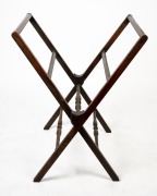 An antique English rosewood folio stand with turned stretchers, 19th century, ​​​​​​​90cm high, 64cm wide, 72cm deep. - 2