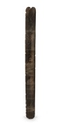 An antique baleen busk engraved "ALPHA P.P.", 19th century, ​​​​​​​45.5cm high.
