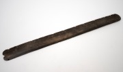 An antique baleen busk engraved "ALPHA P.P.", 19th century, ​​​​​​​45.5cm high. - 4
