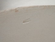 SPODE Newstone pair of antique graduated earthenware meat platters, circa 1820s, ​​​​​​​47cm and 42cm wide. - 3