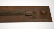 An antique maritime rolling rule in original mahogany case, 19th century, ​​​​​​​the case 64cm high. - 2