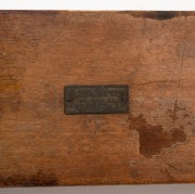 An antique maritime rolling rule in original mahogany case, 19th century, ​​​​​​​the case 64cm high. - 3