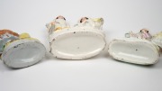 STAFFORDSHIRE POTTERY group antique English statues, early to mid 19th century, ​​​​​​​the largest 26cm high. - 3