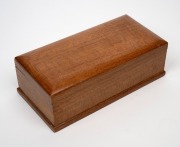 Antique whalebone dominoes, antique whalebone stylus with hand-painted finish, housed in a Queensland silky oak box, 19th and 20th century, the box 26cm wide. - 3