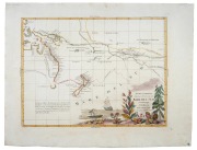 ANTONIO ZATTA (circa 1722-1797), "NUEVO SCOPERTE...MARE DEL SUD", [Venice, 1776], copper engraved map of eastern Australia, New Zealand and much of the Pacific Ocean with the tracks of explorers including Cook, Cartaret, Wallis Mouats; contemporary colou - 2